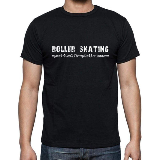 Roller Skating Sport-Health-Spirit-Success Mens Short Sleeve Round Neck T-Shirt 00079 - Casual
