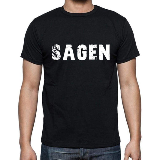 Sagen Mens Short Sleeve Round Neck T-Shirt - Casual