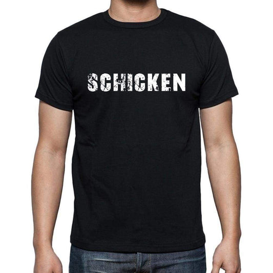 Schicken Mens Short Sleeve Round Neck T-Shirt - Casual