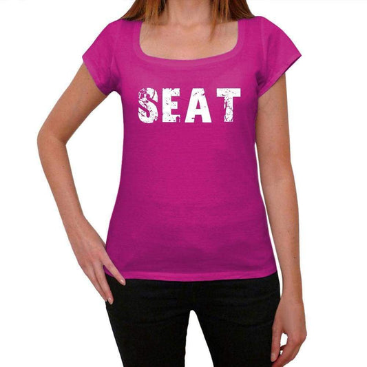 Seat Womens Short Sleeve Round Neck T-Shirt - Pink / Xs - Casual