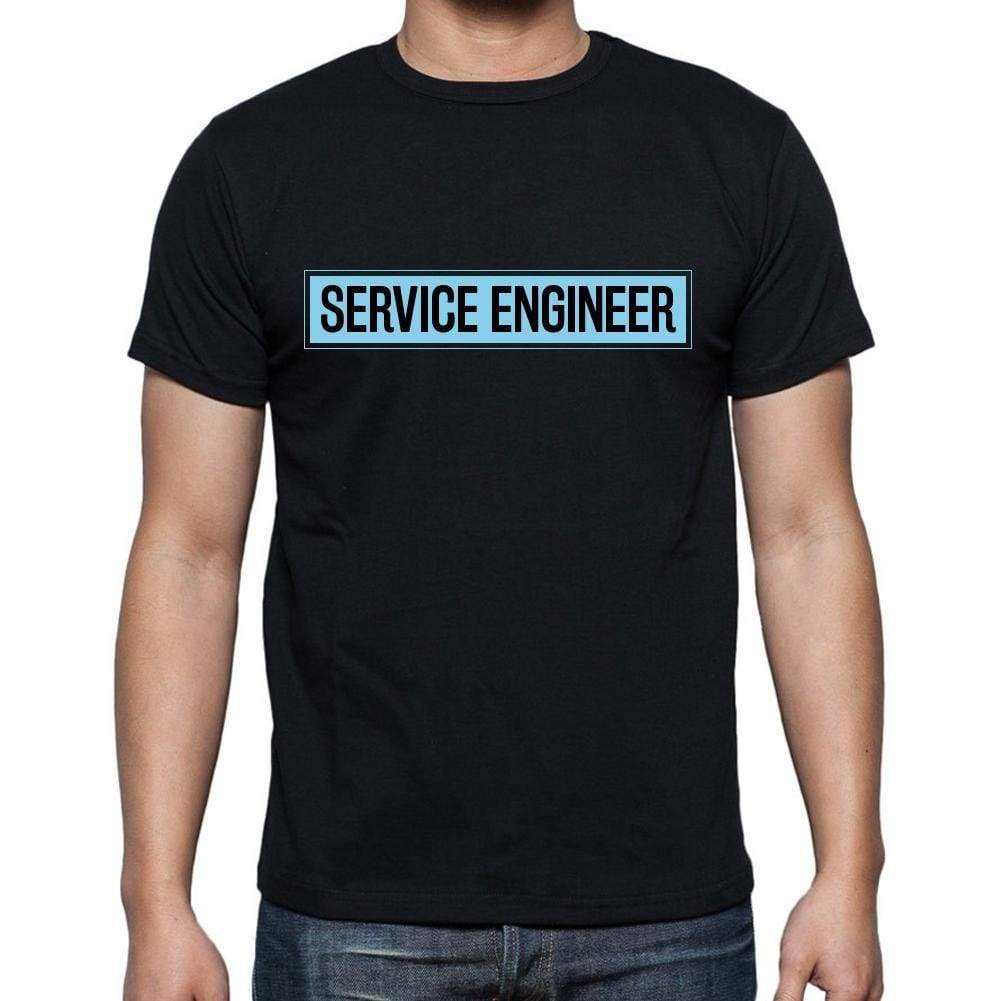 Service Engineer T Shirt Mens T-Shirt Occupation S Size Black Cotton - T-Shirt