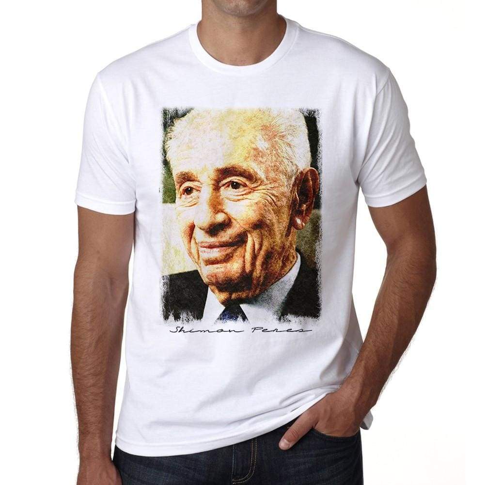 Shimon Peres 5 Shimon Peres Tshirt Mens White Tee 00239