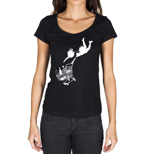 Shop Until You Drop Black Gift Tshirt Black Womens T-Shirt 00190