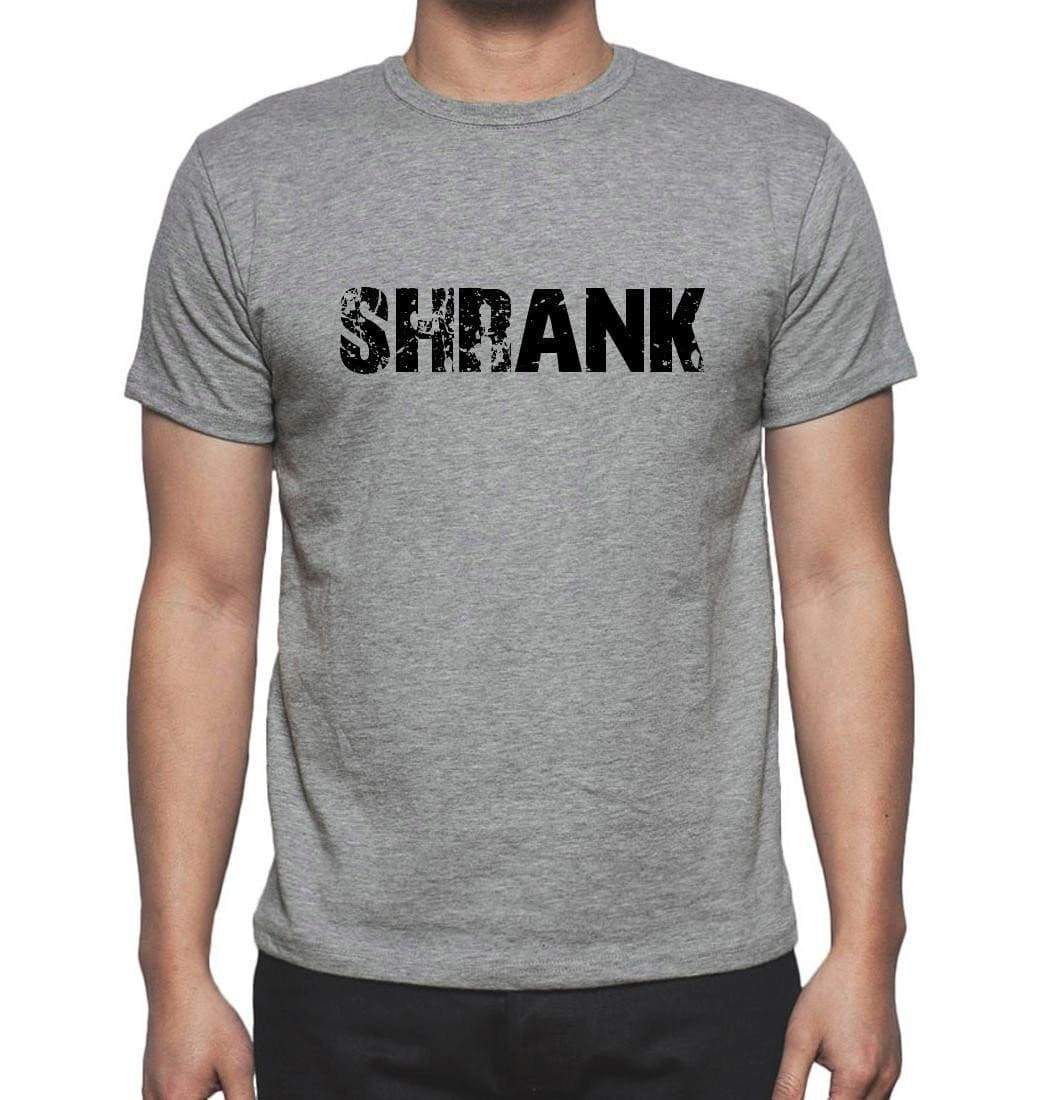 Shrank Grey Mens Short Sleeve Round Neck T-Shirt 00018 - Grey / S - Casual