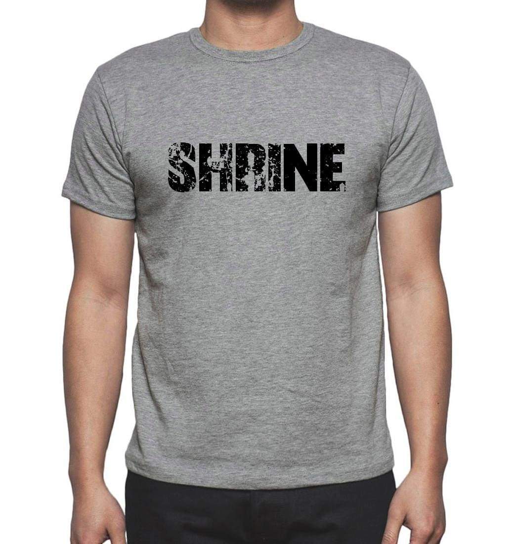 Shrine Grey Mens Short Sleeve Round Neck T-Shirt 00018 - Grey / S - Casual