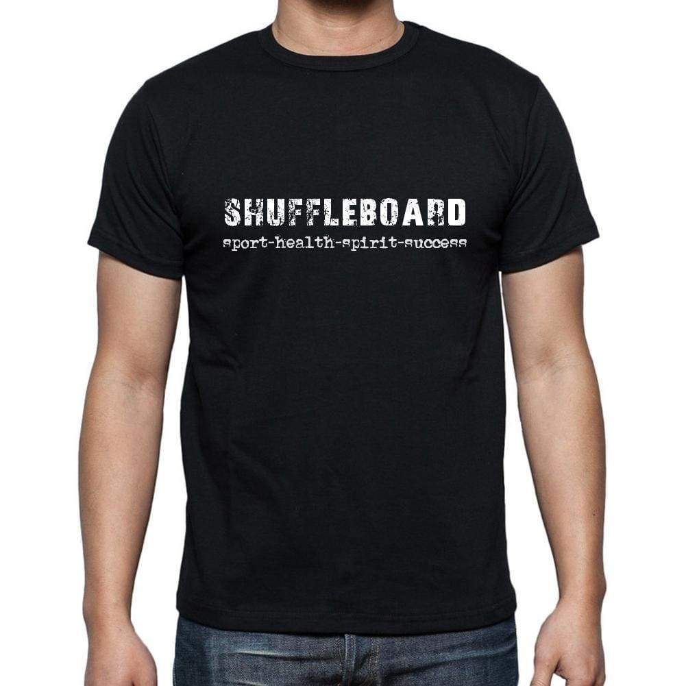 Shuffleboard Sport-Health-Spirit-Success Mens Short Sleeve Round Neck T-Shirt 00079 - Casual