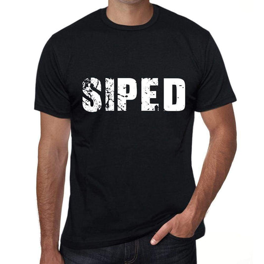 Siped Mens Retro T Shirt Black Birthday Gift 00553 - Black / Xs - Casual