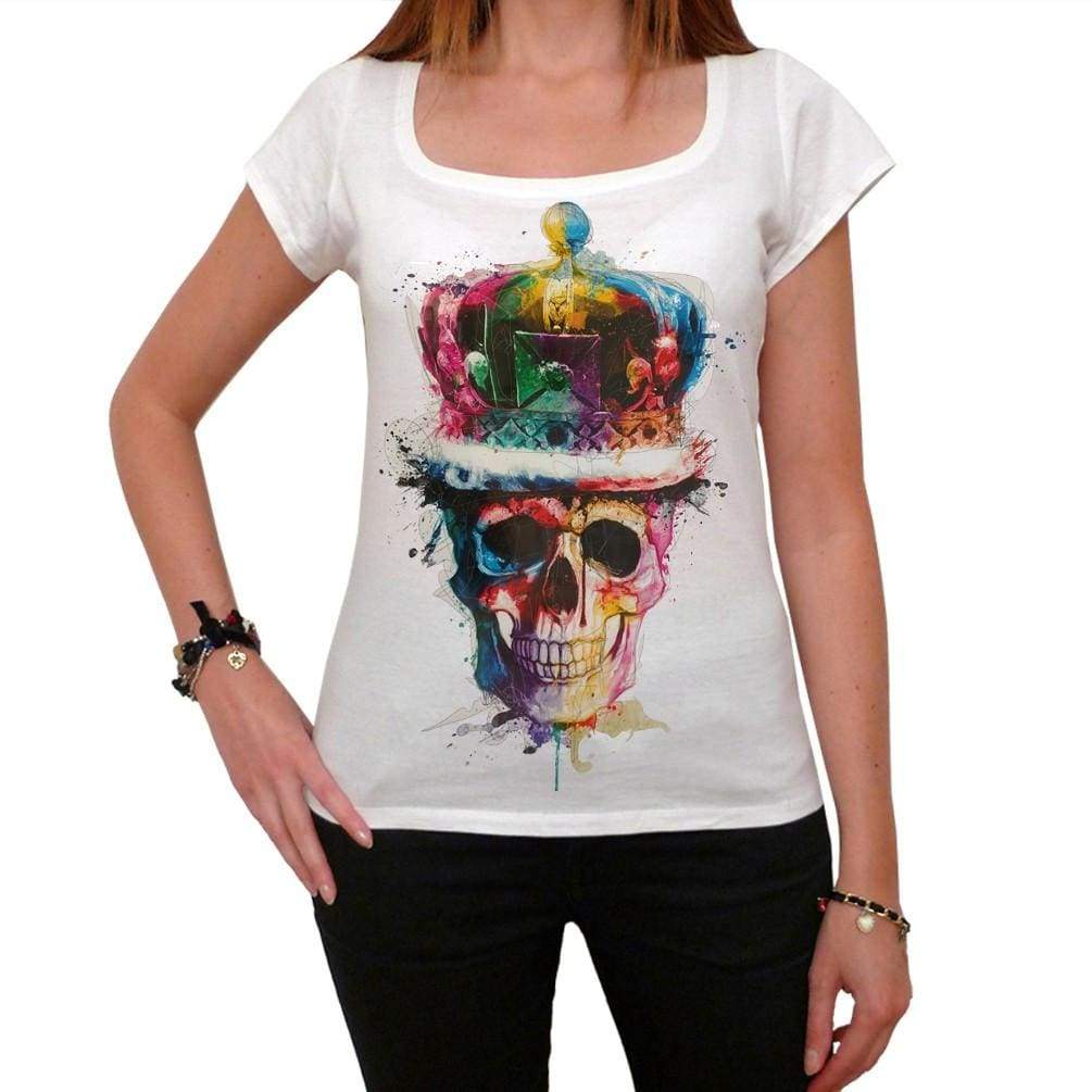 Skull Crown Womens T-Shirt Gift T Shirt Womens Tee 00167 - T-Shirt