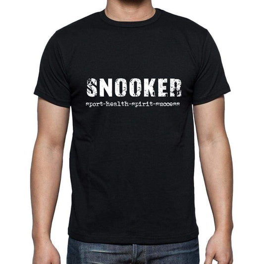 Snooker Sport-Health-Spirit-Success Mens Short Sleeve Round Neck T-Shirt 00079 - Casual