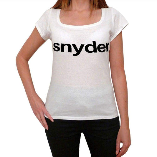 Snyder Womens Short Sleeve Scoop Neck Tee 00036