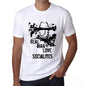 Socialites Real Men Love Socialites Mens T Shirt White Birthday Gift 00539 - White / Xs - Casual