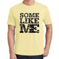 Some Like Me Yellow Mens Short Sleeve Round Neck T-Shirt 00294 - Yellow / S - Casual