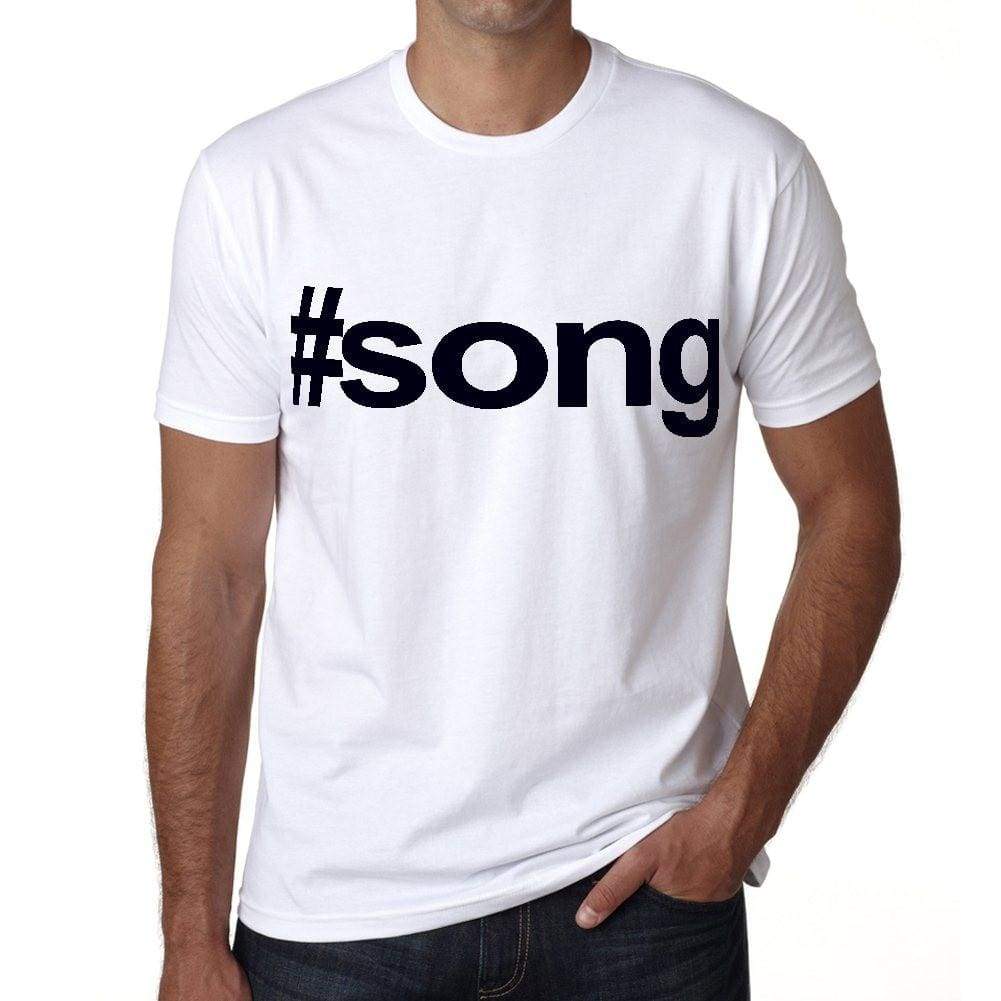 Song Hashtag Mens Short Sleeve Round Neck T-Shirt 00076