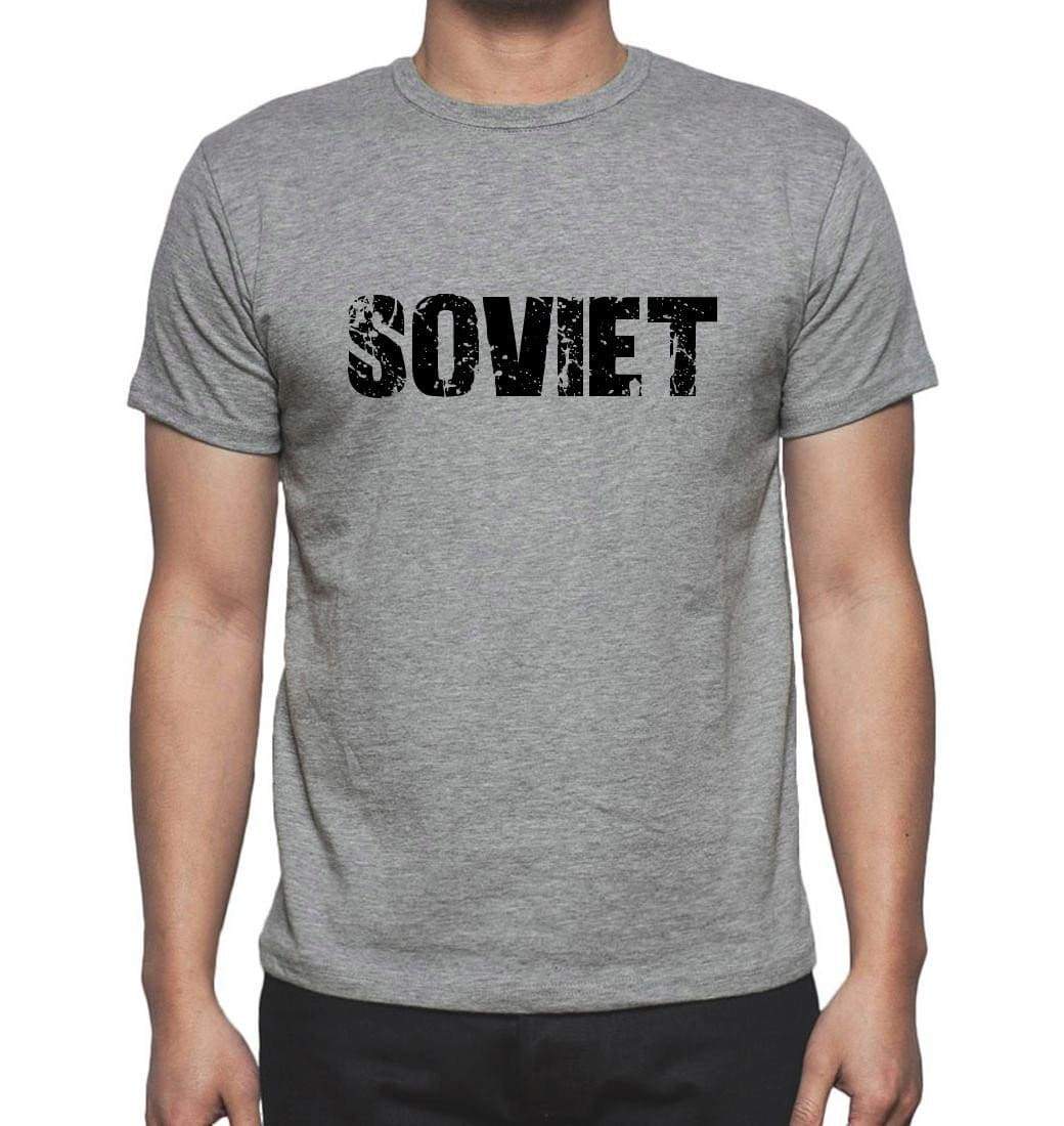 Soviet Grey Mens Short Sleeve Round Neck T-Shirt 00018 - Grey / S - Casual