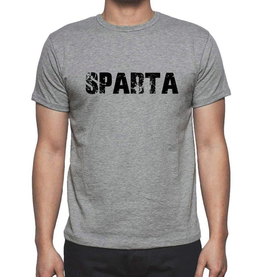 Sparta Grey Mens Short Sleeve Round Neck T-Shirt 00018 - Grey / S - Casual
