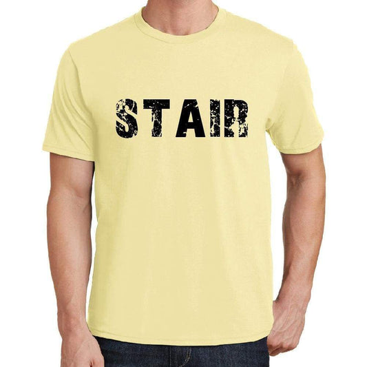 Stair Mens Short Sleeve Round Neck T-Shirt 00043 - Yellow / S - Casual