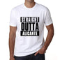 Straight Outta Alicante Mens Short Sleeve Round Neck T-Shirt 00027 - White / S - Casual