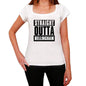 Straight Outta Bellingham Womens Short Sleeve Round Neck T-Shirt 00026 - White / Xs - Casual
