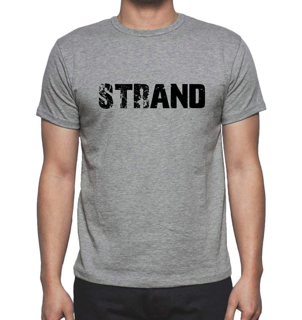 Strand Grey Mens Short Sleeve Round Neck T-Shirt 00018 - Grey / S - Casual