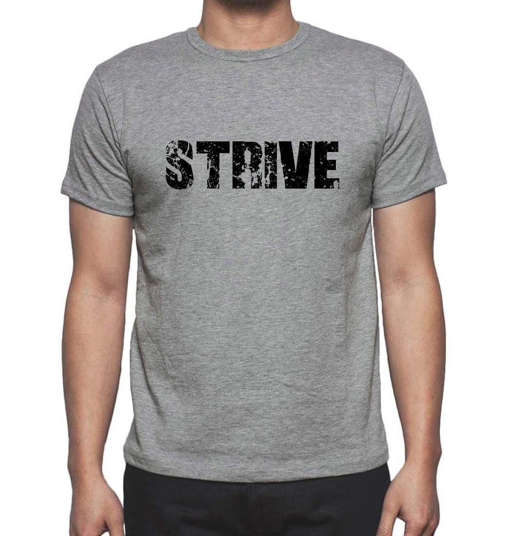 Strive Grey Mens Short Sleeve Round Neck T-Shirt 00018 - Grey / S - Casual