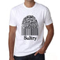 Sultry Fingerprint White Mens Short Sleeve Round Neck T-Shirt Gift T-Shirt 00306 - White / S - Casual
