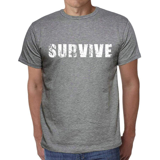 Survive Mens Short Sleeve Round Neck T-Shirt 00046 - Casual