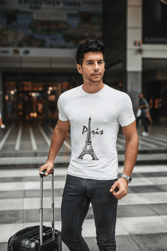 Tour Eiffel t-shirts hommes, T-Shirt à manches courtes, T-Shirt, T-Shirt en coton pour hommes 00182
