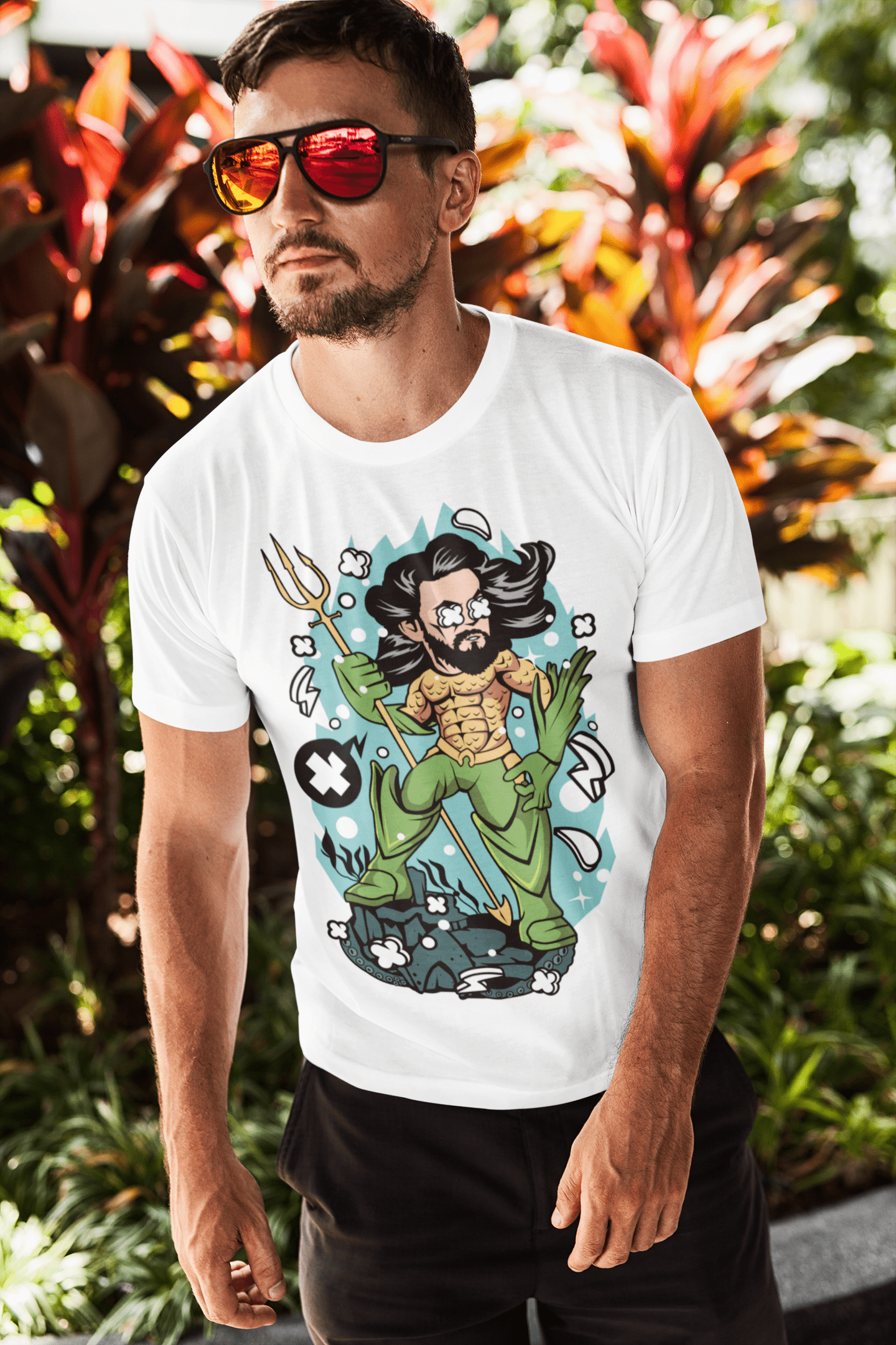 ULTRABASIC Men's T-Shirt Leader of The Underwater Kingdom - Superhero Shirt