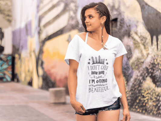 ULTRABASIC T-Shirt Femme I Am Going Somewhere Beautiful - T-Shirt à Manches Courtes Hauts