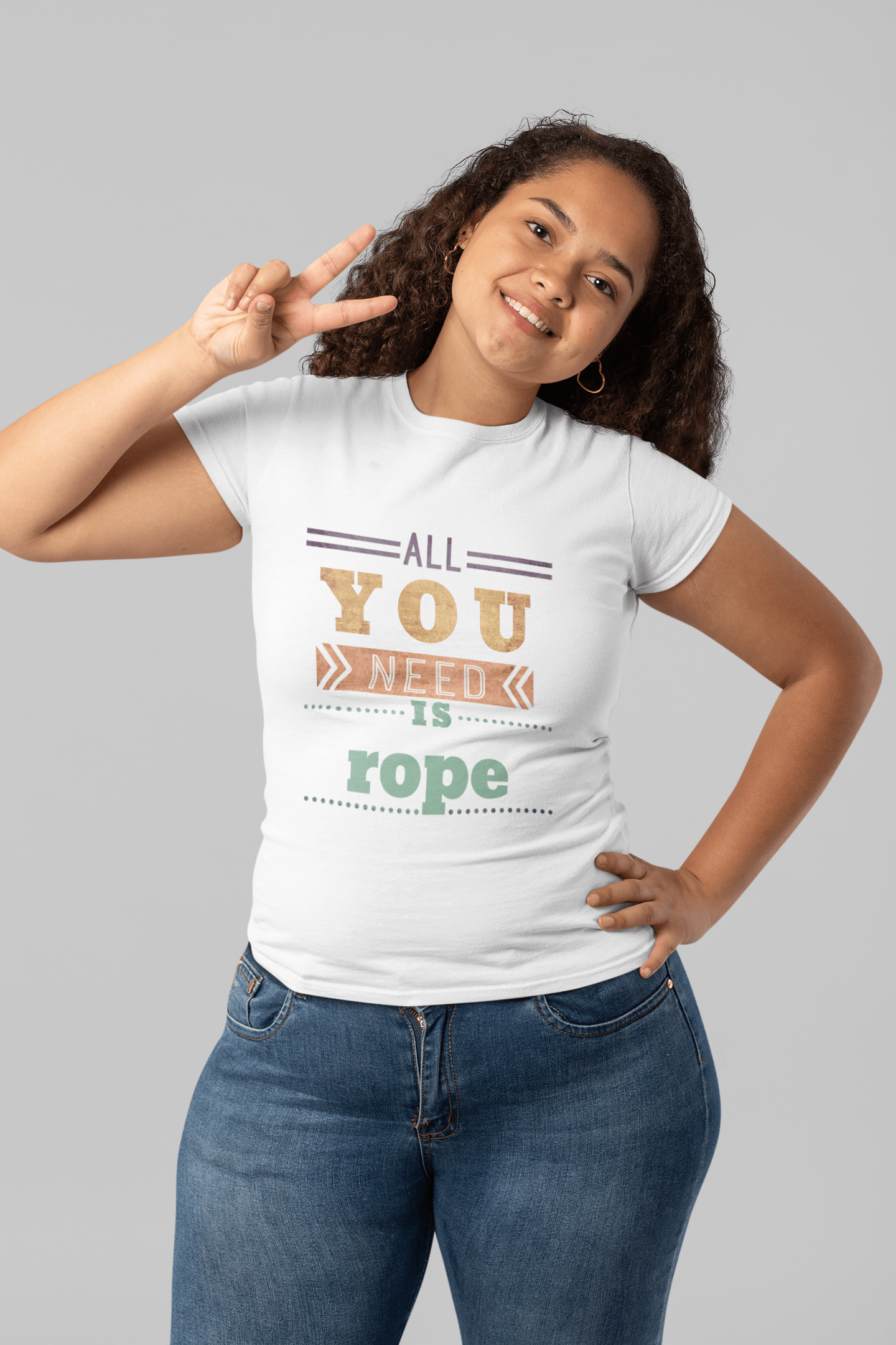 rope, Women's Short Sleeve Round Neck T-shirt 00024