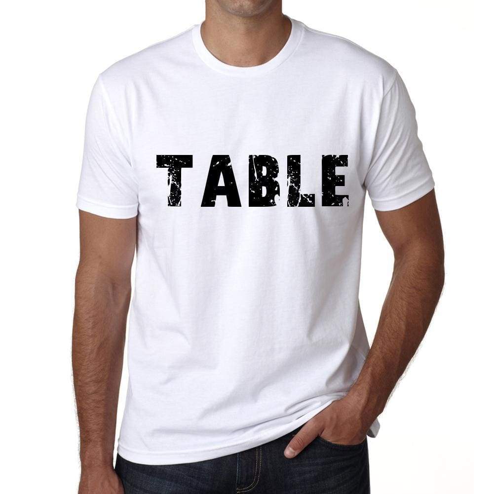 Table Mens T Shirt White Birthday Gift 00552 - White / Xs - Casual