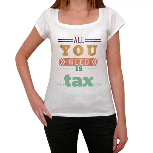 Tax Womens Short Sleeve Round Neck T-Shirt 00024 - Casual