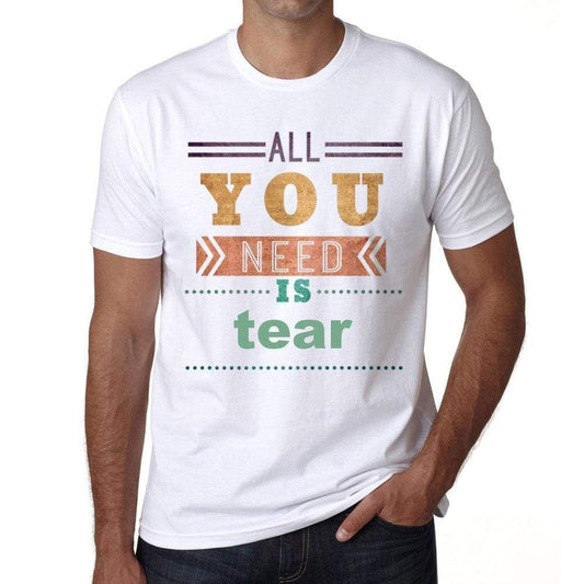 Tear Mens Short Sleeve Round Neck T-Shirt 00025 - Casual