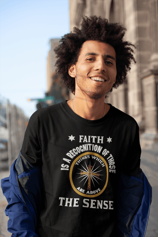 T-shirt ULTRABASIC pour hommes La foi vient de l'intérieur - Chemise religieuse chrétienne