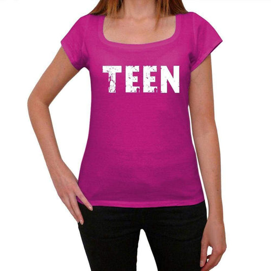 Teen Womens Short Sleeve Round Neck T-Shirt - Pink / Xs - Casual