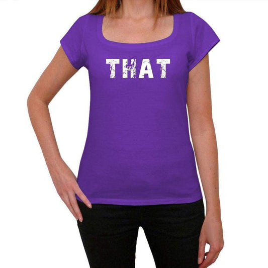 That Purple Womens Short Sleeve Round Neck T-Shirt 00041 - Purple / Xs - Casual