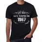 The Best Are Born In 1967 Mens T-Shirt Black Birthday Gift 00397 - Black / Xs - Casual