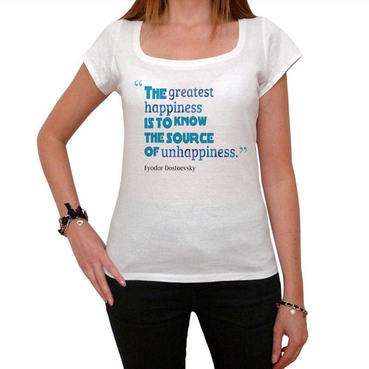 The Greatest Happiness White Womens T-Shirt 100% Cotton 00168