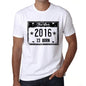 The Star 2016 Is Born Mens T-Shirt White Birthday Gift 00453 - White / Xs - Casual