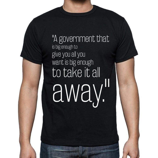 Thomas Jefferson Quote T Shirts A Government That Is T Shirts Men Black - Casual