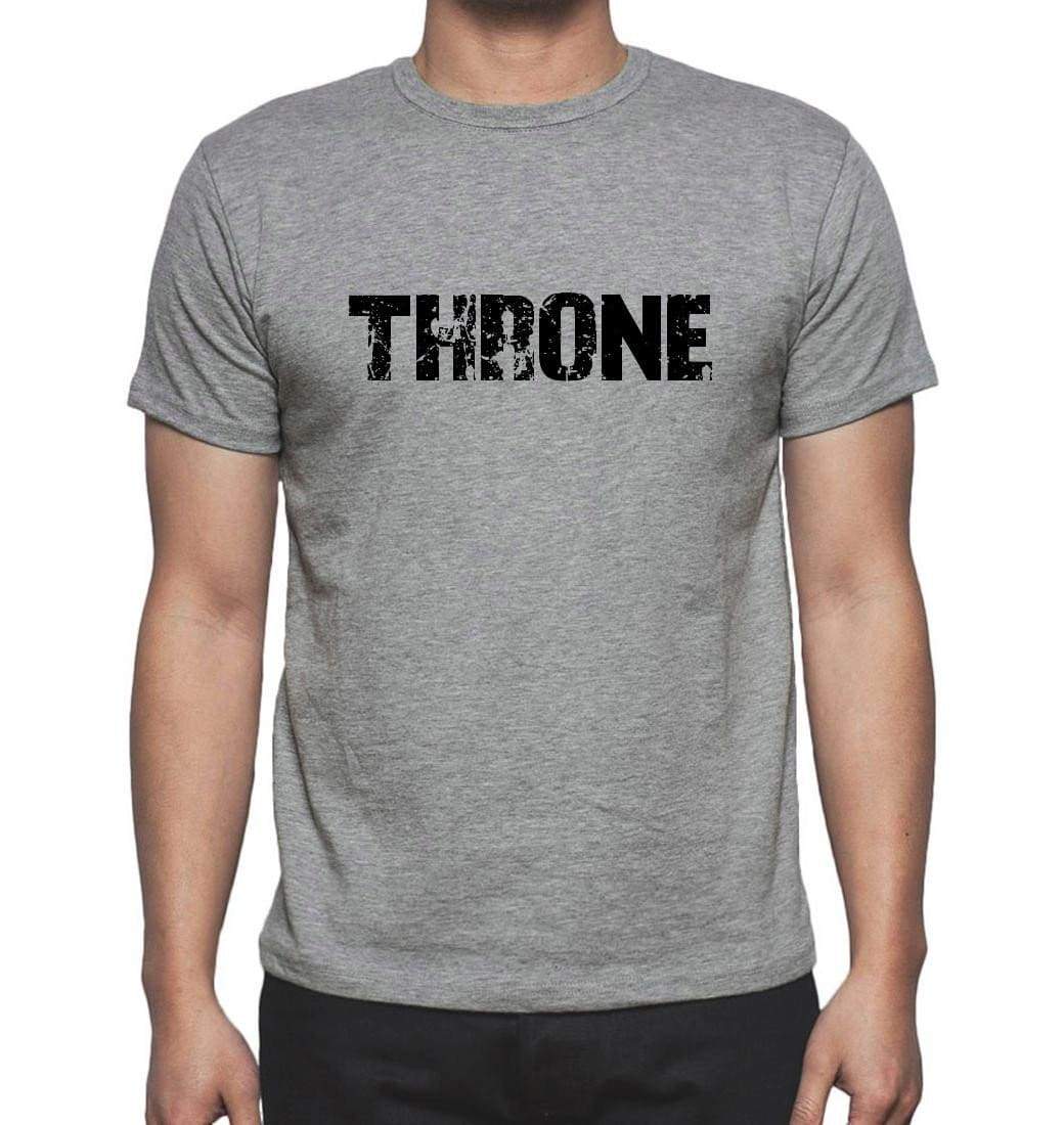 Throne Grey Mens Short Sleeve Round Neck T-Shirt 00018 - Grey / S - Casual
