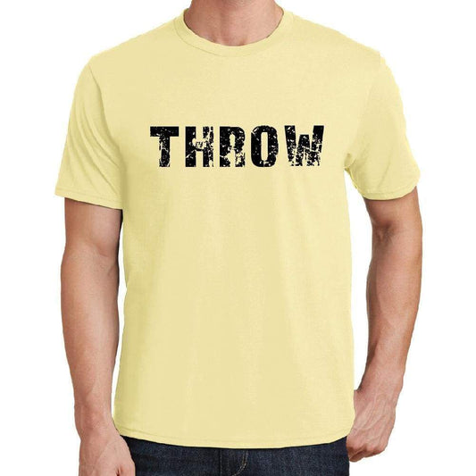 Throw Mens Short Sleeve Round Neck T-Shirt 00043 - Yellow / S - Casual