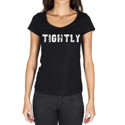 Tightly Womens Short Sleeve Round Neck T-Shirt - Casual