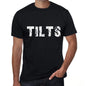 Tilts Mens Retro T Shirt Black Birthday Gift 00553 - Black / Xs - Casual