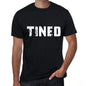 Tined Mens Retro T Shirt Black Birthday Gift 00553 - Black / Xs - Casual