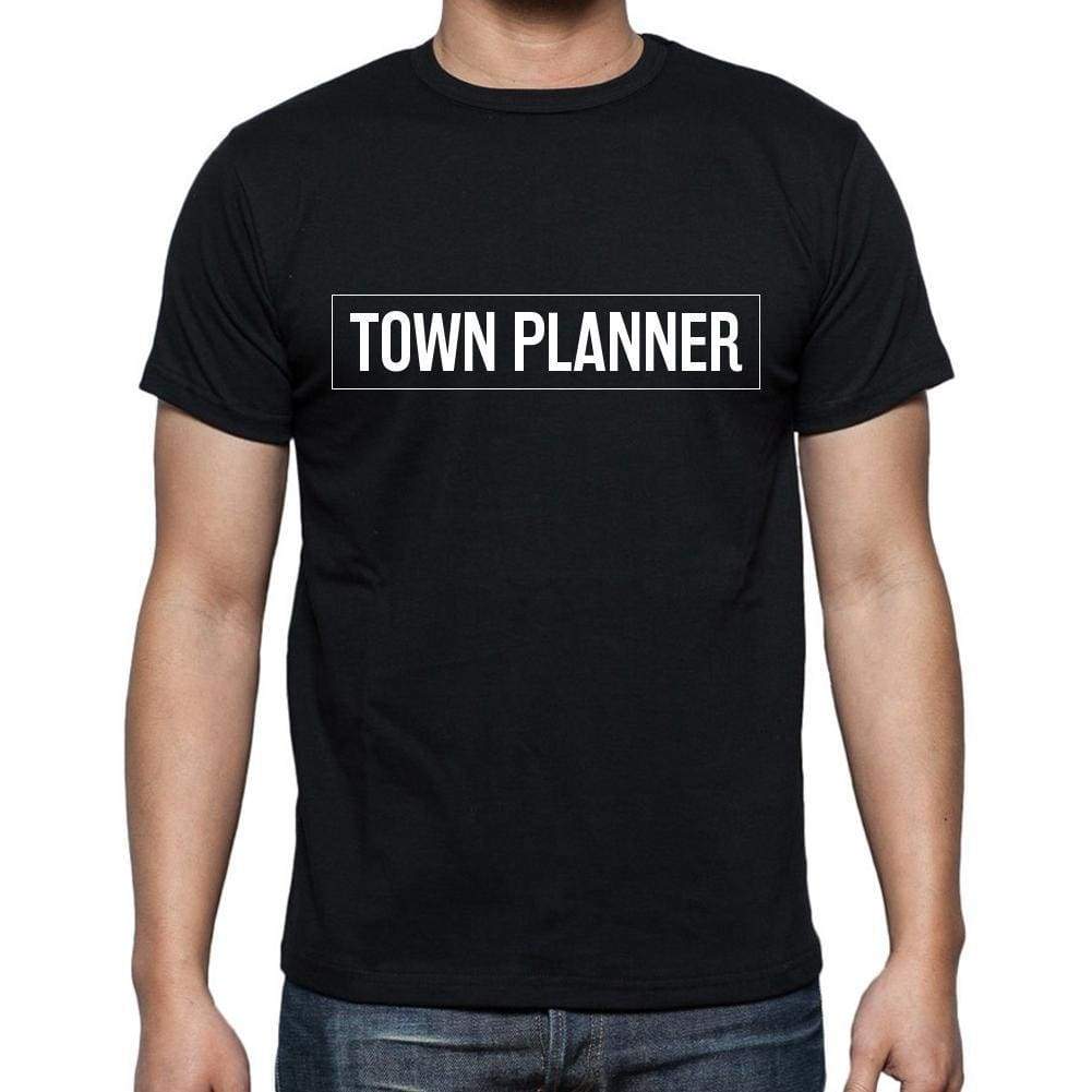 Town Planner T Shirt Mens T-Shirt Occupation S Size Black Cotton - T-Shirt