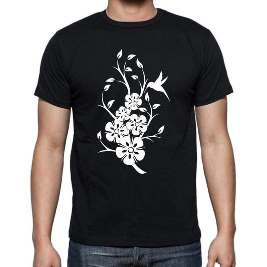 Tribal Flower Tattoo Black Gift T Shirt Mens Tee Black 00166