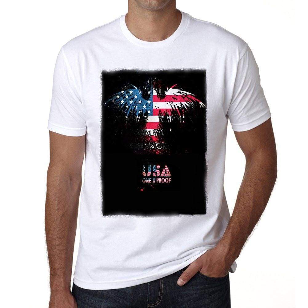 Usa Bald Eagle 2 Mens Short Sleeve Round Neck T-Shirt