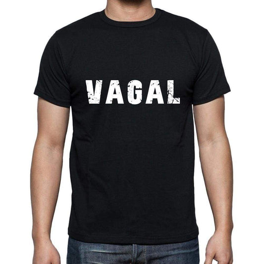 vagal <span>Men's</span> <span>Short Sleeve</span> <span>Round Neck</span> T-shirt , 5 letters Black , word 00006 - ULTRABASIC
