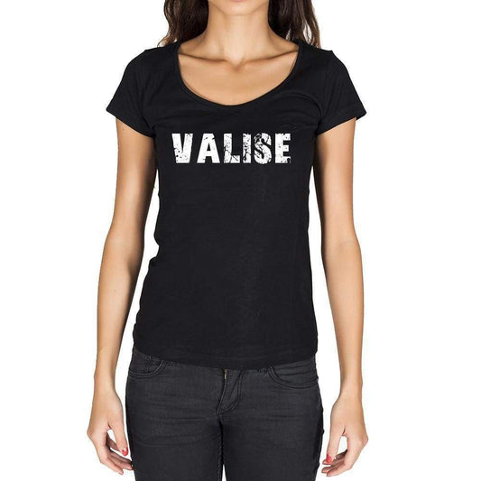 Valise French Dictionary Womens Short Sleeve Round Neck T-Shirt 00010 - Casual